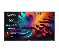 TV Extérieur-SYLVOX-OQ55A2KOGF-65”(165cm)-QLED TV Smart-4K UHD-2000Nit Plein soleil-IP55 Étanche-Dolby Atmos-Coque Métallique