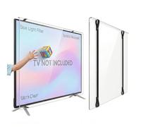 TV GUARD | 50 Pouces | Protection d'Écran TV, Lumière Bleue, Résistant aux Rayures, Ultra-Clair, Compatible avec TV LED, LCD, OLED, QLED, Installation Facile, Usage Domestique et Commercial
