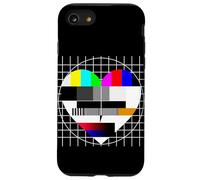 TV Image Test en Forme de Cœur I Love 90's Party Love 80's Coque pour iPhone SE (2020) / 7/8
