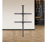 TV LCD 360 Degrés Cadre Rotatif Support De Sol Cloison De Séparation Support Rotatif Meuble TV Rotatif Base, Support De Plafond TV Pivotant À Inclinaison Réglable(170-205cm)