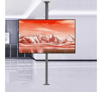 TV LCD 360 Degrés Cadre Rotatif Support De Sol Cloison De Séparation Support Rotatif Meuble TV Rotatif Base, Support De Plafond TV Pivotant À Inclinaison Réglable(200-295cm)