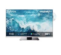 SYLVOX 22" TV pour Bateau, Smart Google 12V Téléviseur - 1080P FHD, Lecteur DVD Intégré, Adaptateur 12V, Large Tension 100-240V, DVB -T2/S2, HDMI/USB,WiFi, Idéal pour Bateau Camping,Voyage,Caravane