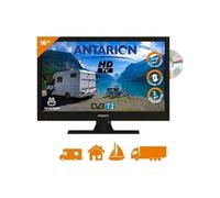 Tv led 15.6 pouces televiseur hd tnt camping 12v dvd integre usb noir D39 x L.37.6 x H.24 x P.4.5 cm -