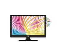 antarion tv led 15.6pouces 39cm télévision hd tnt camping 12v dvd intégré noir G