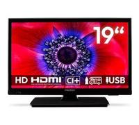 MEDION TV 19 Pouces HD (47 cm) Television (idéal pour Camping, Camping-Car, Camion, Jardin, Adaptateur Voiture 12V, Triple Tuner, HDMI, USB, MD 819000)