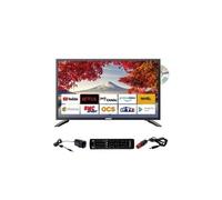 tv led 19" 48cm smart connect android 9. 0 dvd intégré camping-car