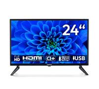 MEDION TV 24 Pouces Full HD (59,9 cm) Television (idéal pour Camping, Camping-Car, Camion, Jardin, Adaptateur Voiture 12V, Triple Tuner, HDMI, USB, MD 824000)