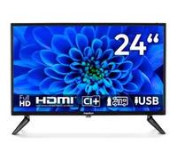 MEDION TV 24 Pouces Full HD (59,9 cm) Television (idéal pour Camping, Camping-Car, Camion, Jardin, Adaptateur Voiture 12V, Triple Tuner, HDMI, USB, MD 824000)