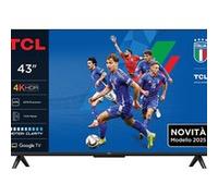 TCL Téléviseur LED 43P6K 43 pouces (109 cm) 4K UHD HDR10+ Google TV 3x HDMI 2.1 Wi‑Fi