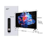 TV HDR Tcl 43P69K 109 cm 2025 Aluminium brossé C