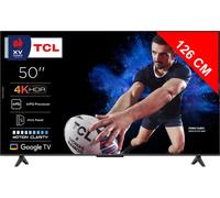 TCL Téléviseur intelligent P6K LED 4K UHD HDR de 50" | Google TV, 60 Hz, HDR 10, processeur AiPQ, Dolby Audio, MEMC, HDMI 2.1, Bluetooth 5.2, WiFi 5, design sans cadre (50P6K - modèle 2025)