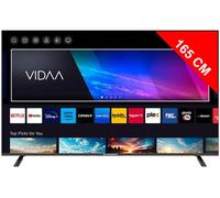 TV QLED 65 4k VIDAA Téléviseur 4K - Sans bord - 3xHDMI - 2xUSB - DV SCHNEIDER - GMS65A2