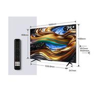 Tv led 4k 75 pouces ecran plat titane dolby vision google tv aipvq engine 75p79b -