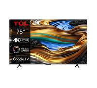TCL Téléviseur LED 75P79B 75 pouces 4K Dolby Vision Google TV AiPQ Engine Titane