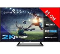 Smarttech Téléviseur 32HN01V3 32 pouces (80 cm) LED HD Dolby Audio Tuner triple H.265 3xHDMI 2xUSB