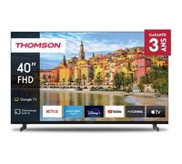 THOMSON 40 Pouces (101 cm) LED Full HD Google Smart TV, Wi-FI, Bluetooth 5.1, Dolby Audio, Triple-Tuner(Câble-Satellite-Antenne), HDMI, CI+, A Panneau - 40FG2S14