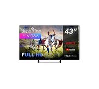TV LED Full HD 43 Pouces (109cm) 43FV02V Smart TV VIDAA - Molotov, Netflix, Prime Video, Youtube, Plex - 3xHDMI - 2xUSB - Mode Hotel