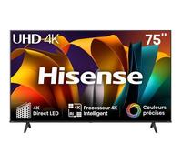 TV LED HISENSE 75A6N - 75"" (189 cm) - 4K UHD - Dolby Vision - Smart TV - Bords ultra fins - 3xHDMI