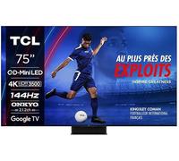 TV LED Tcl 75C89B QD Mini LED Dolby Vision & Atmos 2.2.2 144Hz 4K 190cm 2024
