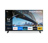 Thomson Téléviseur LED 24HG2S15C 60 cm HD 1366x768 Google TV 2025 12V 3 HDMI Noir