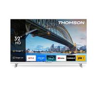 Thomson Téléviseur LED 32 pouces 32HG2S15W HD Smart Google TV Blanc Wi‑Fi