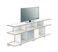 TV Lowboard Stell avec lumière LED 198x37,5x68cm with Stell LED light 31x33x6cm