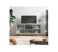 Tv-meubel 103,5x30x50 cm bewerkt hout betongrijs826992