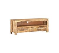vidaXL Meuble TV Bussandri Exclusive 110 x 30 x 40 cm Bois de manguier brut