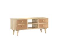 Tv-meubel 110x30x45 cm massief mangohout287874