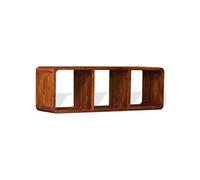 Meuble Tv Bois Massif Avec Finition En Sesham 120 X 30 X 40 Cm - Vidaxl Marron