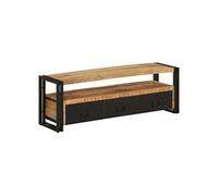 vidaXL Meuble TV 120x30x40 cm Bois massif de manguier