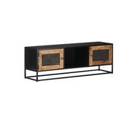vidaXL Meuble TV Armoire basse 2 portes 1 compartiment 120x30x40 cm Bois manguier brut