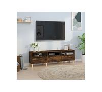 Tv-meubel 150x30x44,5 cm bewerkt hout gerookt eikenkleurig831914
