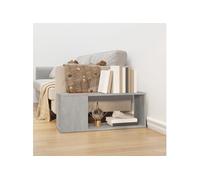 Meuble TV Gris béton 80x24x32 cm Aggloméré