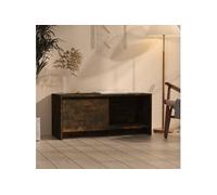 Tv-meubel 90x35x40 cm bewerkt hout gerookt eikenkleurig813017