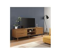 Vidaxl Meuble Tv Molde Marron 158x40x49 Cm Bois De Pin Massif Marron