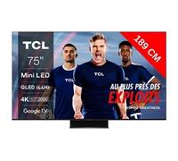 TCL C84 75C849 TV 190,5 cm (75") 4K Ultra HD Smart TV Wifi Noir 2000 cd/m²