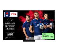 TV QD-Mini LED Tcl 55C89K 138 cm 4K UHD 2025 Aluminium brossé CD