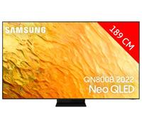 Samsung Series 8 75QN800B 190,5 cm (75 ) 8K Ultra HD Smart TV Wifi Acier inoxydable