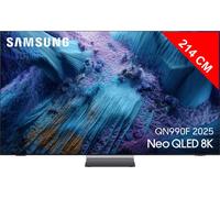 Samsung TV AI Neo QLED 85" QN990F 2025, 8K, Mini LED sans reflet, Boîtier sans fil One Connect<sup>32</sup>