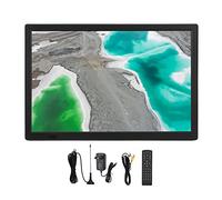 TV Numérique Portable 16 Pouces ATSC, Lecteur Vidéo HDMI avec Support, Kit de Télévision Numérique Haute Sensibilité, Vidéo 1080p, MP3, MP4, pour la Maison, la Voiture, Les Voyages en Plein Air