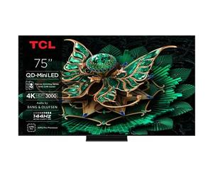 TV QD-Mini LED Pro Tcl 75C79K 191 cm 4K UHD 2025 Aluminium brossé