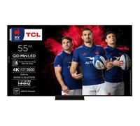 TV QD-Mini LED Tcl 55C89K 138 cm 4K UHD 2025 Aluminium brossé CD