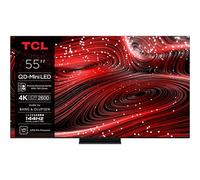 TV QD Mini LED Tcl 55C89K 138 cm 4K UHD 2025 Aluminium brossé