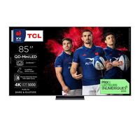 TV QD-Mini LED Tcl 85C89K 215 cm 4K UHD 2025 Aluminium brossé