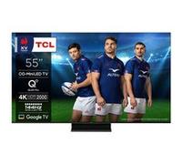 TV QD-MiniLed TCL 55C89B 139 cm 4K UHD 2024 Aluminium brossé Aluminium brossé C