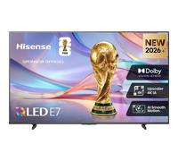TV QLED 4K Hisense 55E7S Smart VIDAA U9.5 Dolby Atmos Noir 55 (139 cm) Wi-Fi Bluetooth AirPlay 2 HDMI 2.1