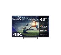 Smart Tech 43QG02V - 43" - TV QLED 4K UHD 109 cm Google TV- 4xHDMI - 2xUSB - Dolby Vision - Dolby Atmos