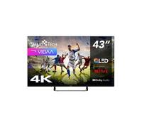 Smart Tech TV QLED 4K UHD 43' (109 cm) 43QV02V Vidaa TV - 3xHDMI - 2xUSB - Dolby Audio - HDR10