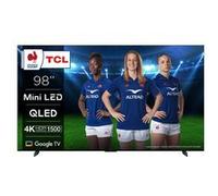 TV QLED Mini LED TCL 98C805 248 cm 4K UHD Google TV Aluminium brossé Aluminium brossé G
